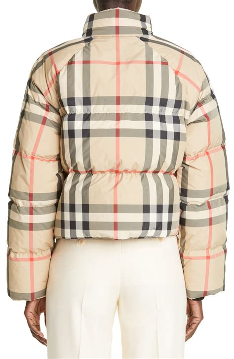 burberry alsham puffer jacket|Burberry Alshamar Check Down Puffer Jacket .